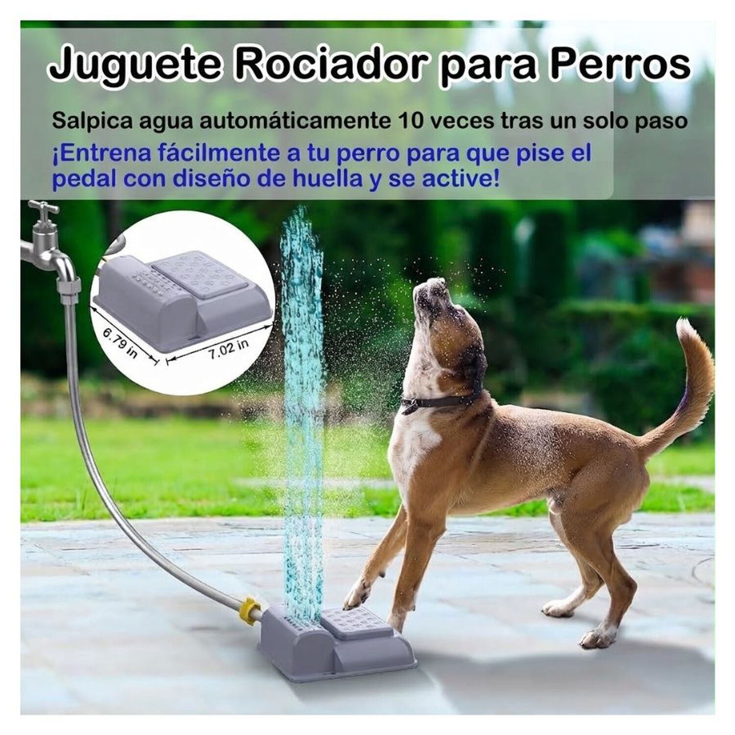 Fuente Bebedero Para Perros Exterior Pedal Autom&aacute;tico Recargable image number 3.0