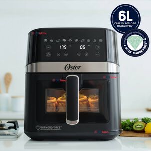 OSTER Oster Freidora De Aire Digital, Recubrimiento Oster Diamondforce, 6l De Capacidad, 10 Programas Automáticos, Ckstaf60wddf