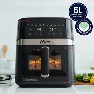 Oster Freidora De Aire Digital, Recubrimiento Oster Diamondforce, 6l De Capacidad, 10 Programas Autom&aacute;ticos, Ckstaf60wddf