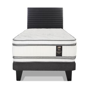 Cama Europea Flex Majesty / 1.5 Plazas / Base Normal + Respaldo