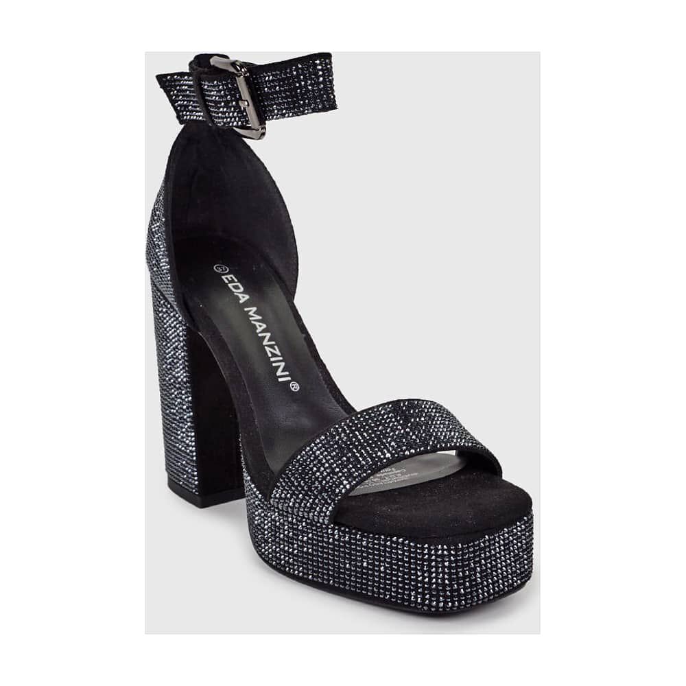 Sandalia Badra Negro Brillante image number 4.0