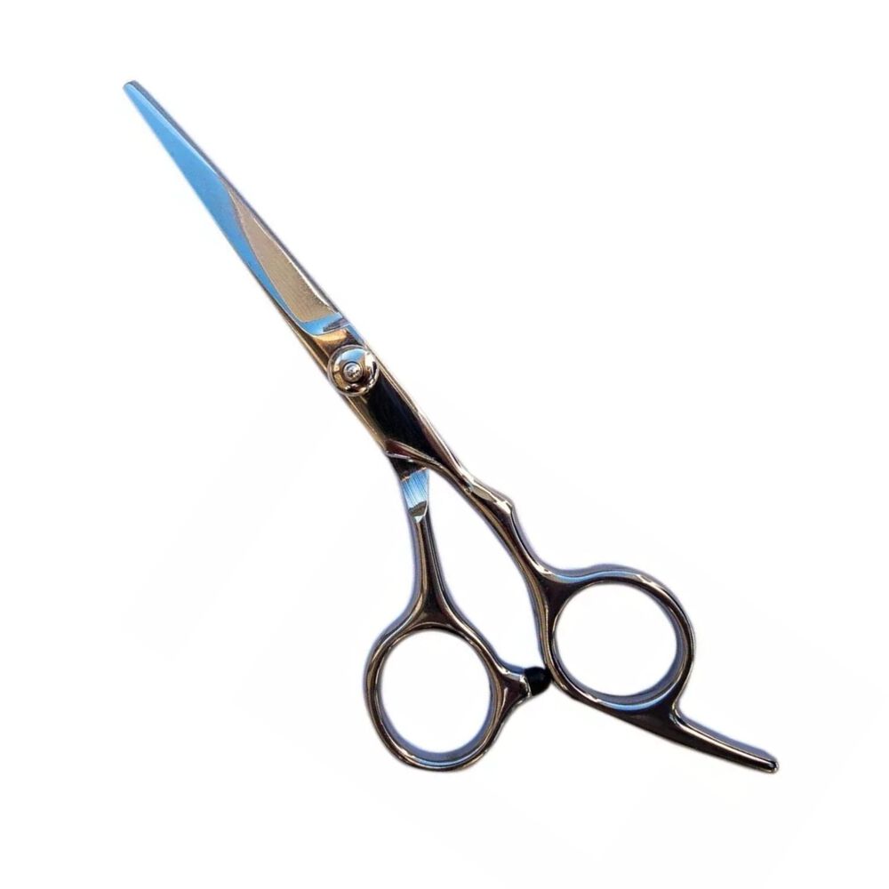 Tijeras Recta Peluquería Mango Metálico 17cm Calidad Profesional image number 1.0