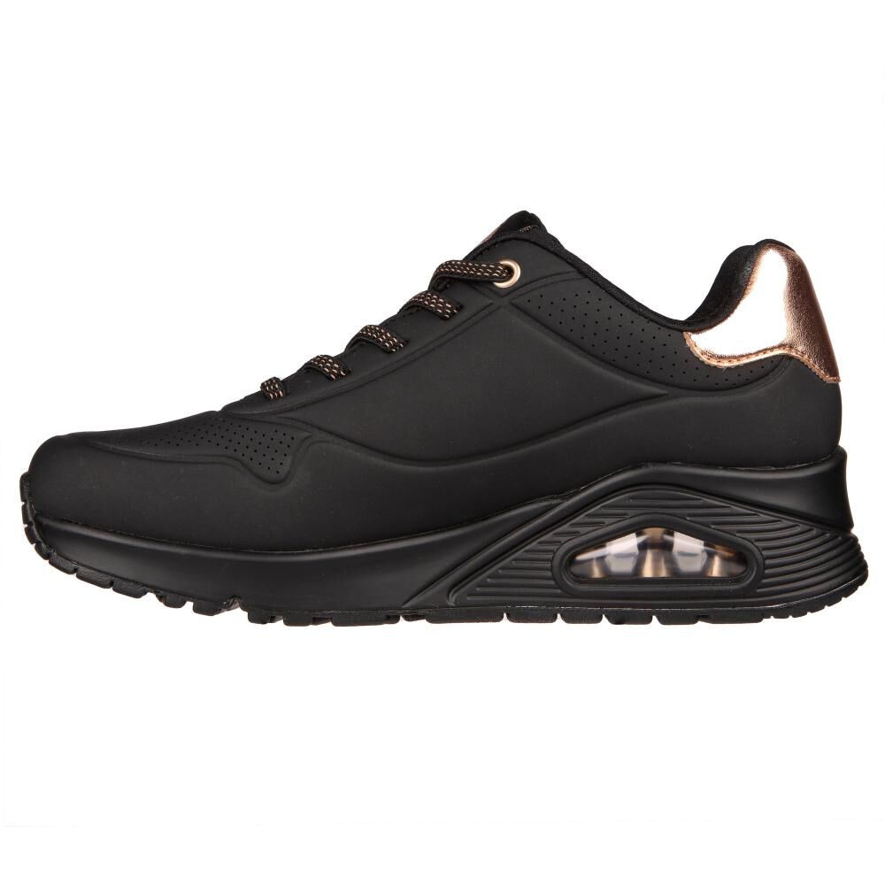 Zapatilla Urbana Mujer Skechers Uno - Shimmer Away Bbk image number 5.0