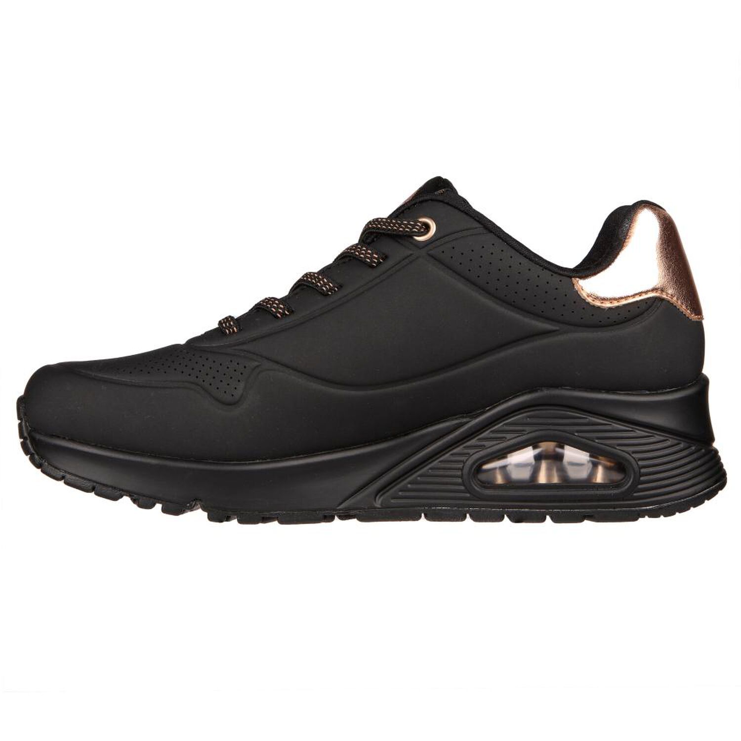 Zapatilla Urbana Mujer Skechers Uno - Shimmer Away Bbk image number 5.0
