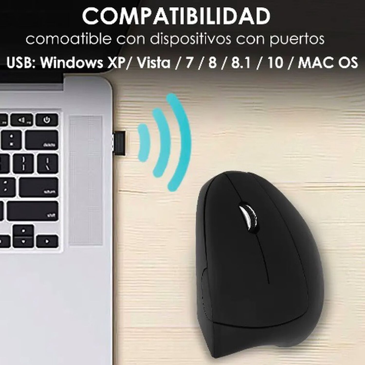 Mouse Vertical Ergon&oacute;mico Usb image number 2.0