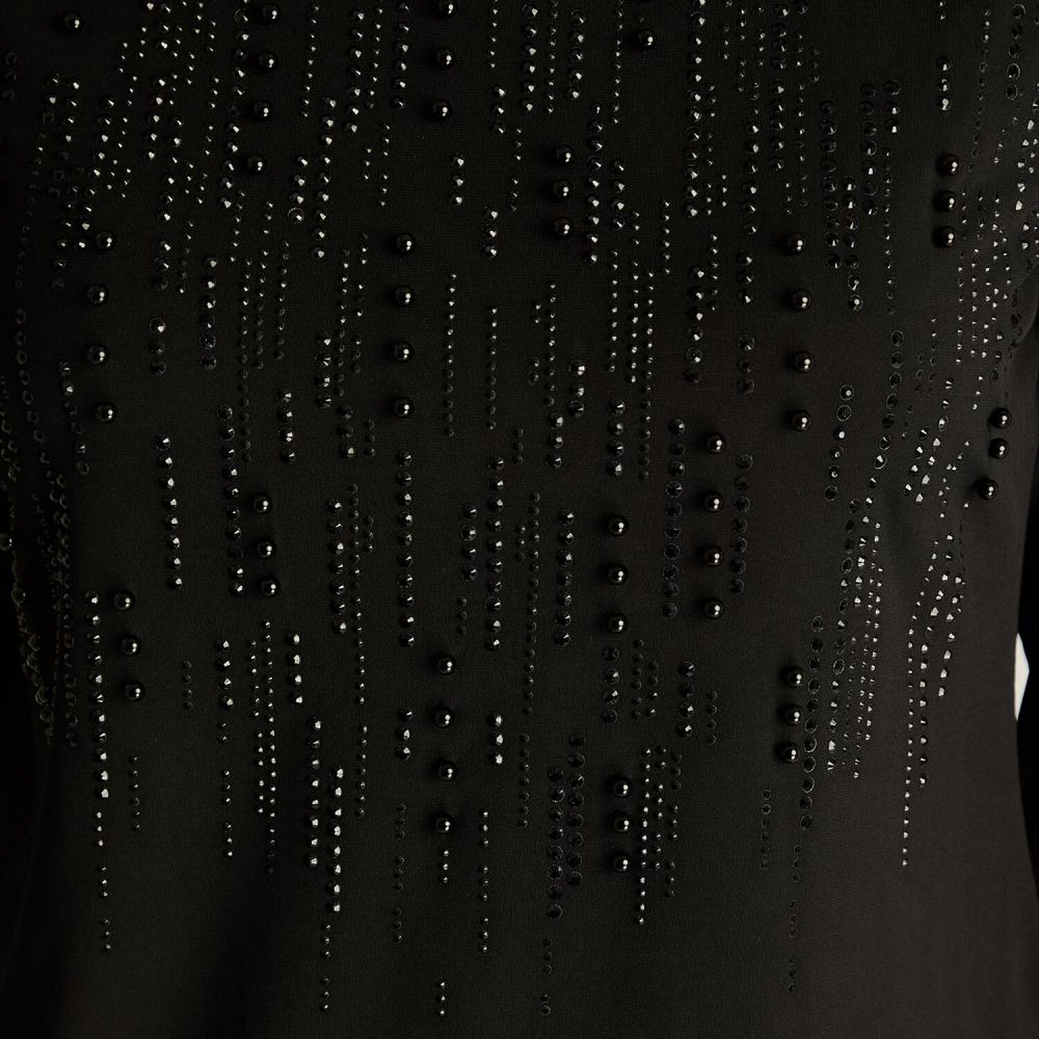 Polera Strass Aplicaci&oacute;n Gasa Manga 3/4 Cuello Redondo Mujer Lorenzo Di Pontti image number 3.0