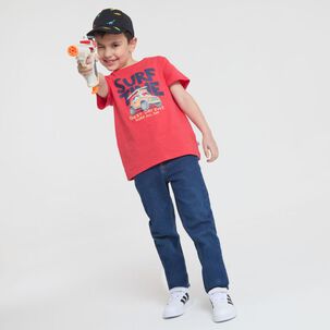 Polera Manga Corta Cuello Redondo Niño Topsis