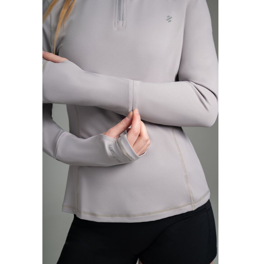 Ultimate Midi Zipper Sport Mujer Cool Gray - Xs image number 3.0