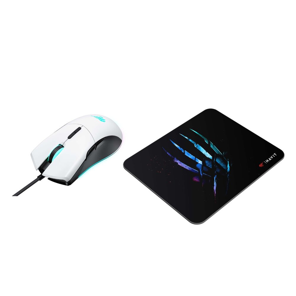 Kit Mouse Gamer 7200 Dpi Rgb + Mousepad 250x210x2mm Ms1037cm image number 4.0