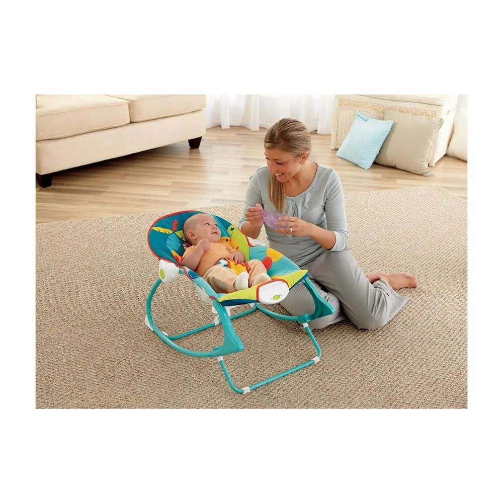 Silla Mecedora Interactiva Con Sonidos Azul Infantil image number 2.0