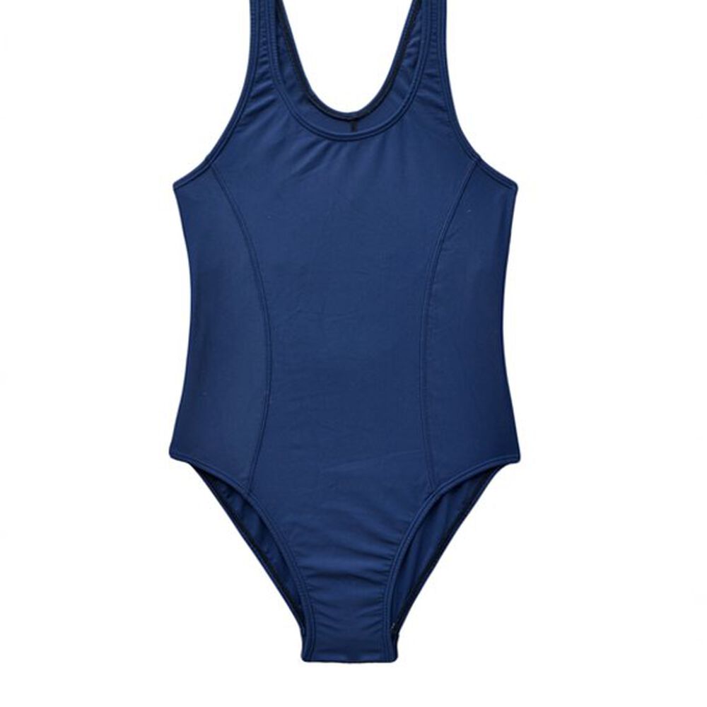 Traje De Baño Deportivo Para Niña Azul image number 0.0
