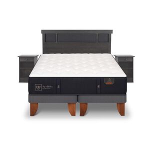Cama Europea Cic Premium / King / Base Dividida + Set De Maderas