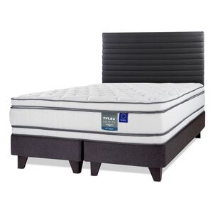 Cama Europea Flex Majesty / 2 Plazas / Base Dividida + Respaldo