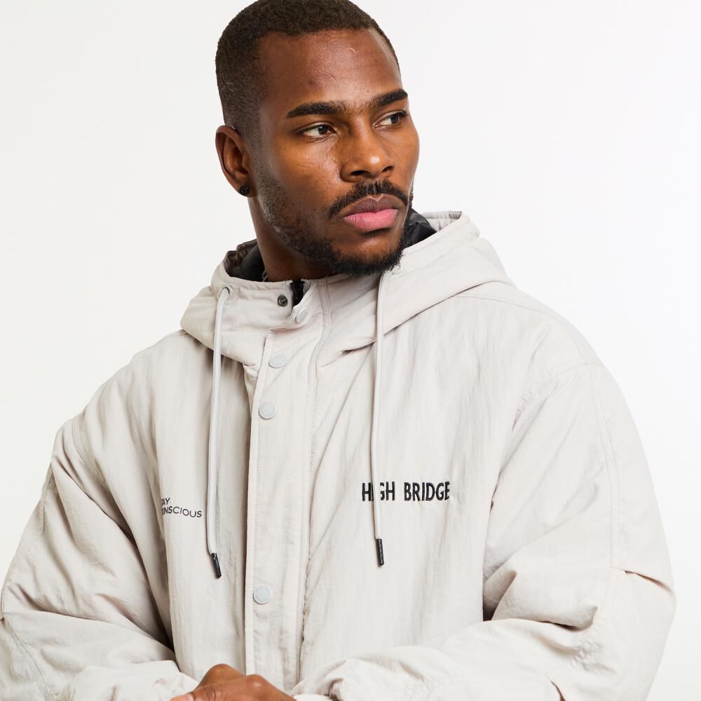 Chaqueta Lisa Regular Cuello Alto Con Capucha Hombre Rolly Go image number 4.0