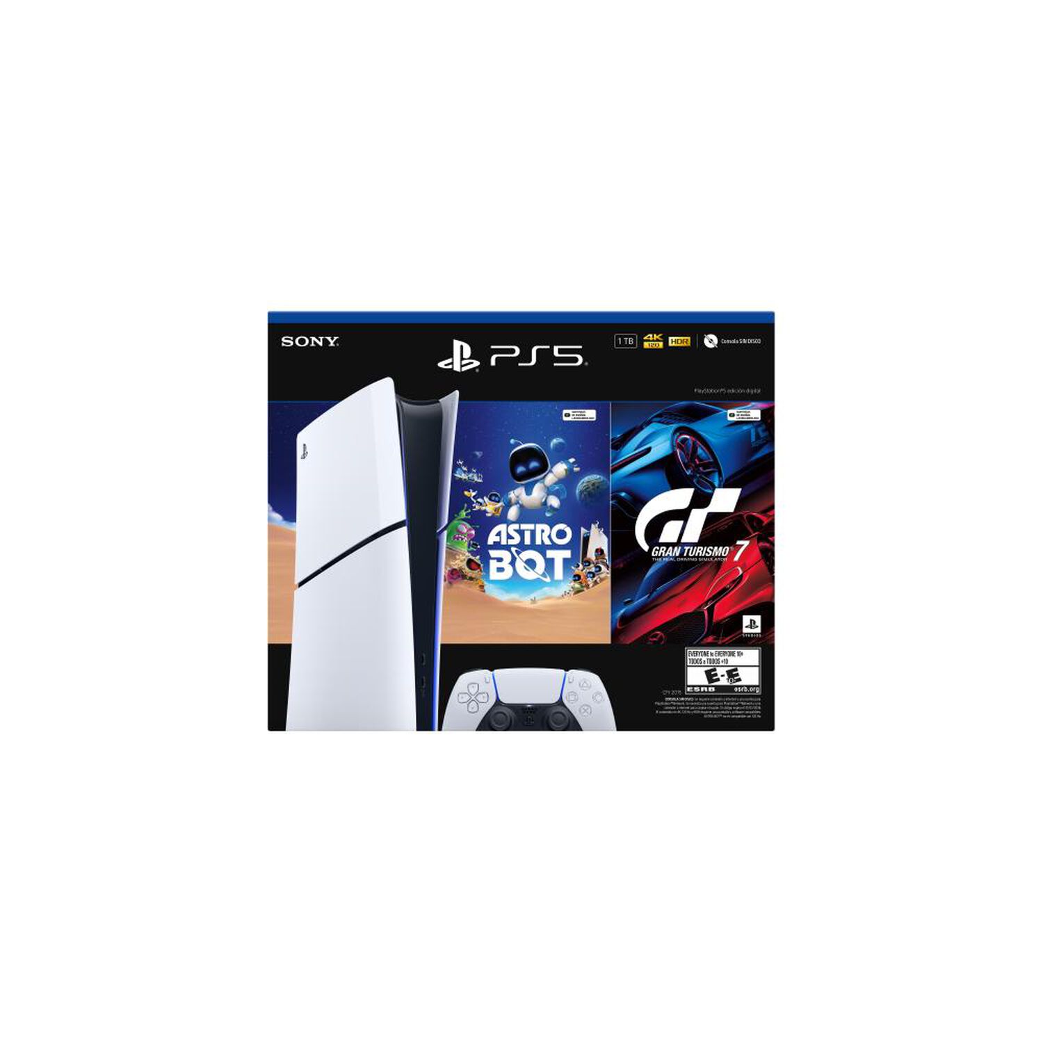 Consola PS5 Edici&oacute;n Digital 1 TB + Juego Astro Bot + Juego Gran Turismo 7 image number 0.0