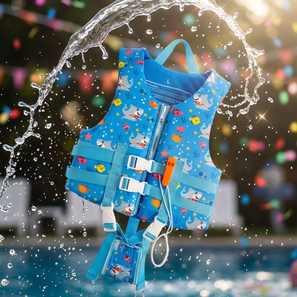 Chaleco Salvavidas Flotador Tiburon Infantil image number 0.0