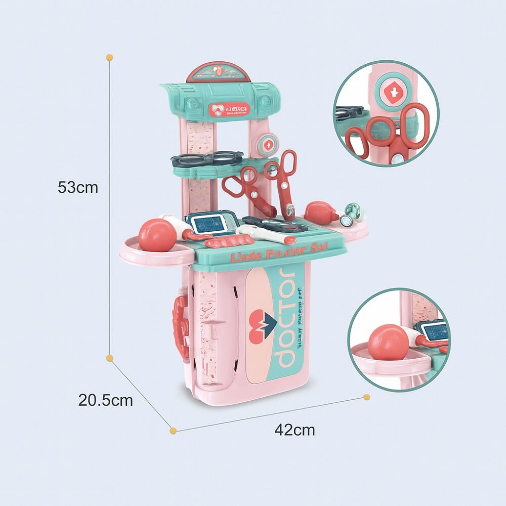 Malet&iacute;n De Juguete Little Doctor 3 En 1 Con Accesorios Ni&ntilde;os image number 3.0