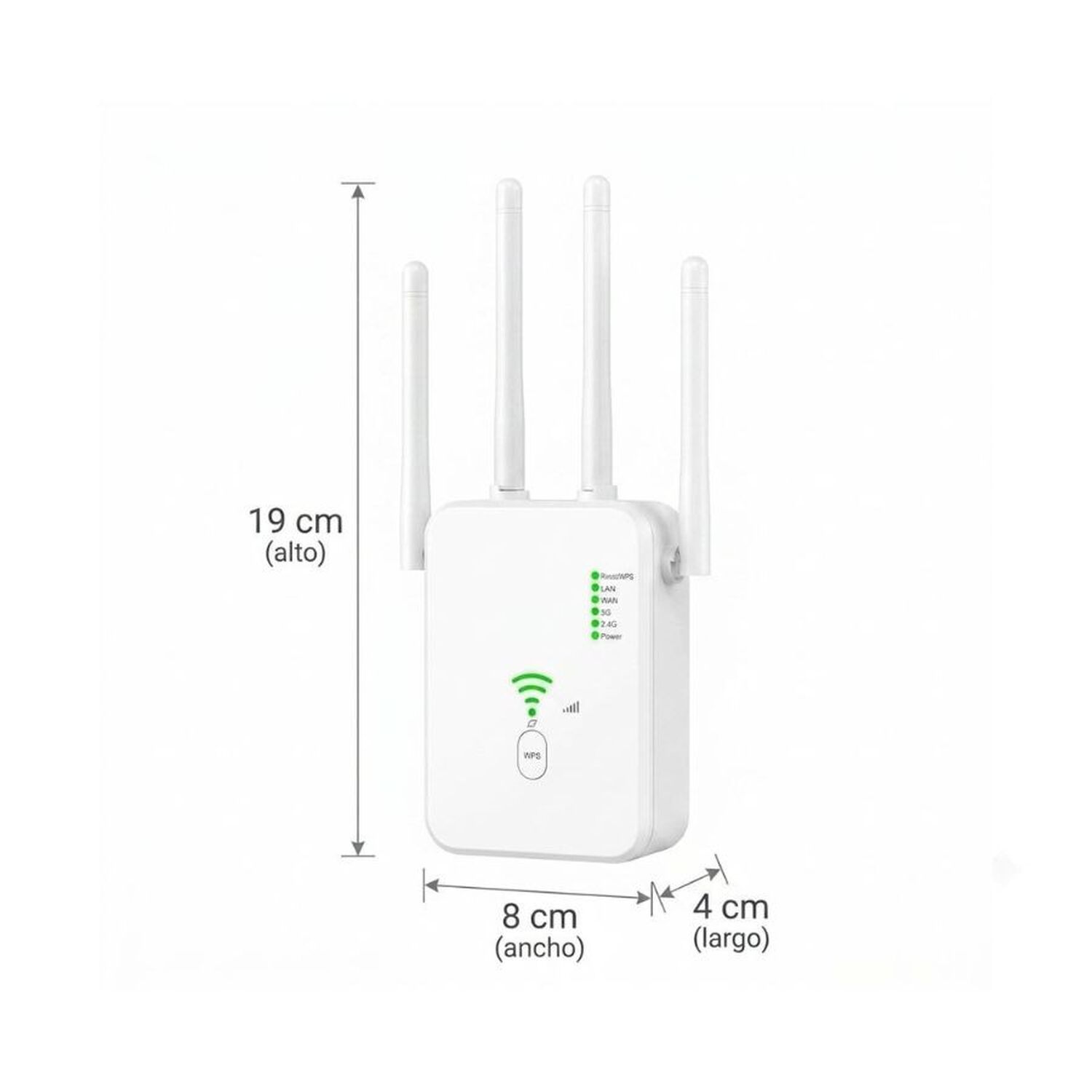 Repetidor Extensor Wifi 4 Antenas 300mbps Amplificador Se&ntilde;al Inalambrico image number 3.0