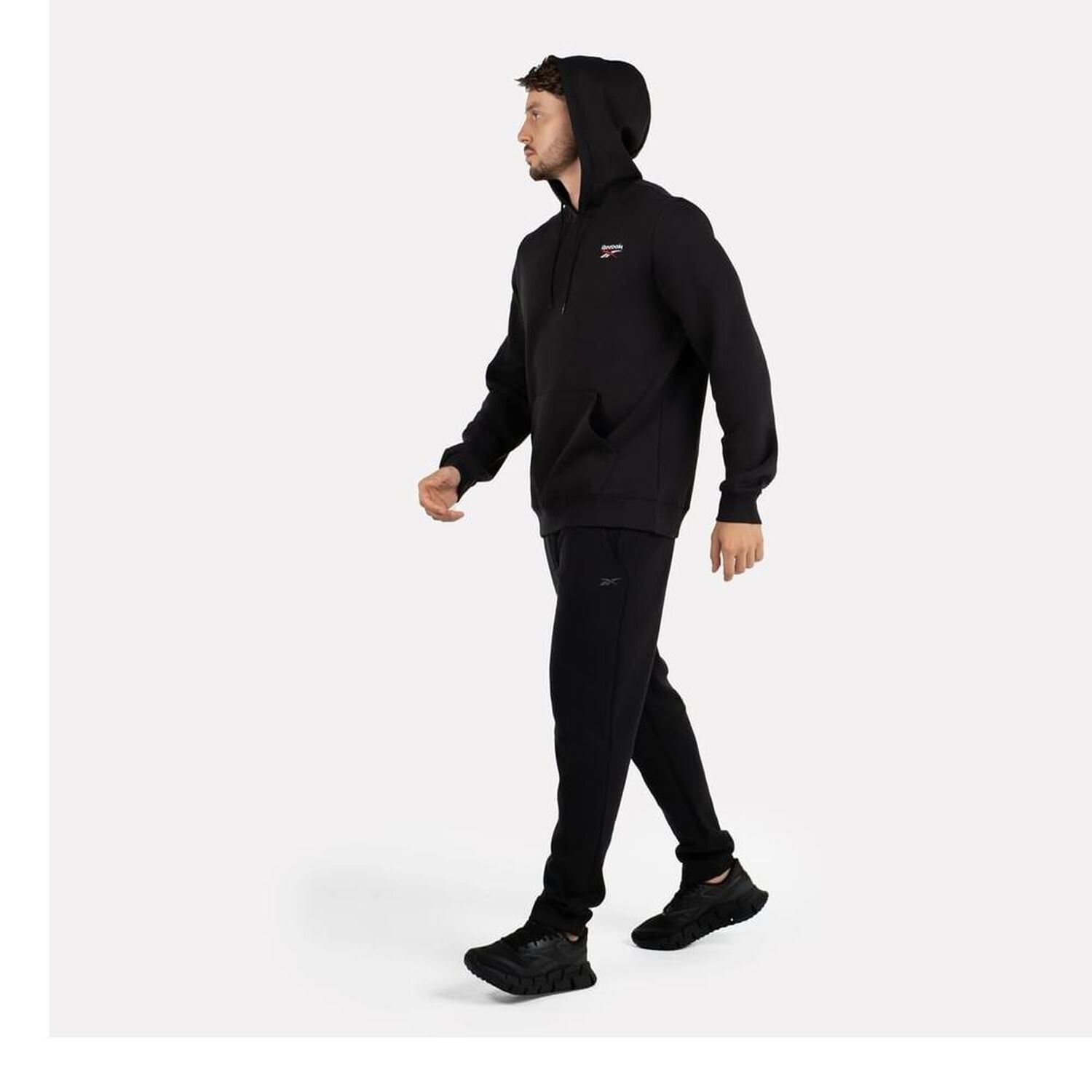 Poler&oacute;n Reebok Hombre Identity Small Logo Fleece Hoodie image number 2.0