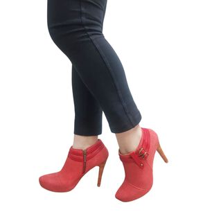 Botin Angel Rojo Nobuck Pao Pecados