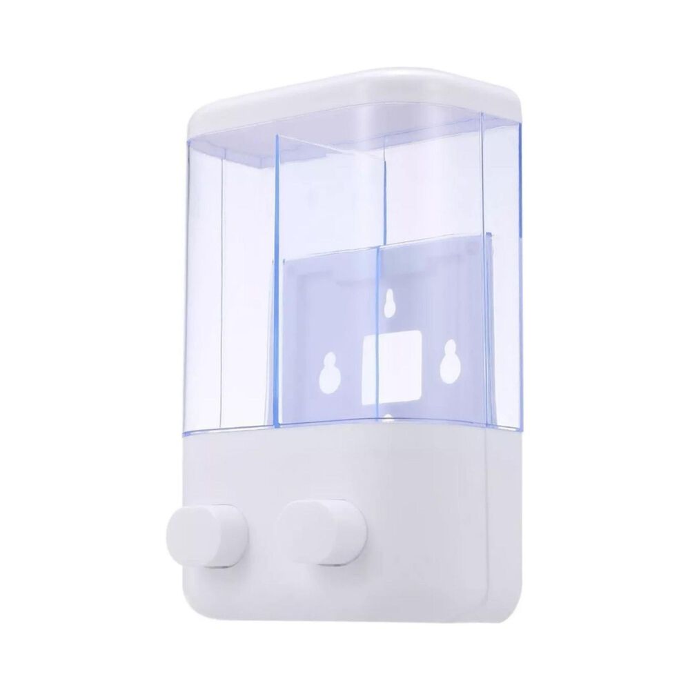 Dispensador Jabón Baño Doble Blanco image number 2.0