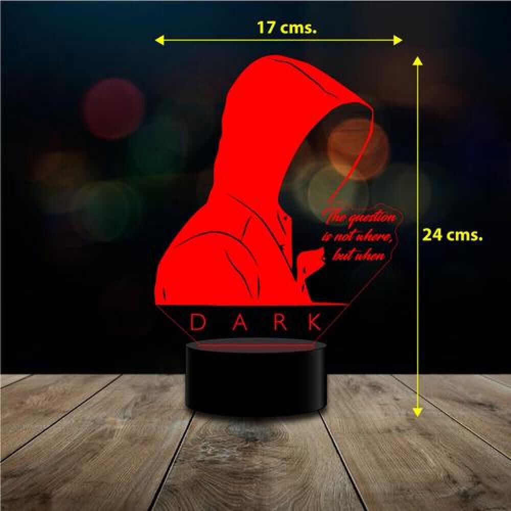 Lampara 3d Dark Serie Con Control Remoto 16 Colores image number 2.0