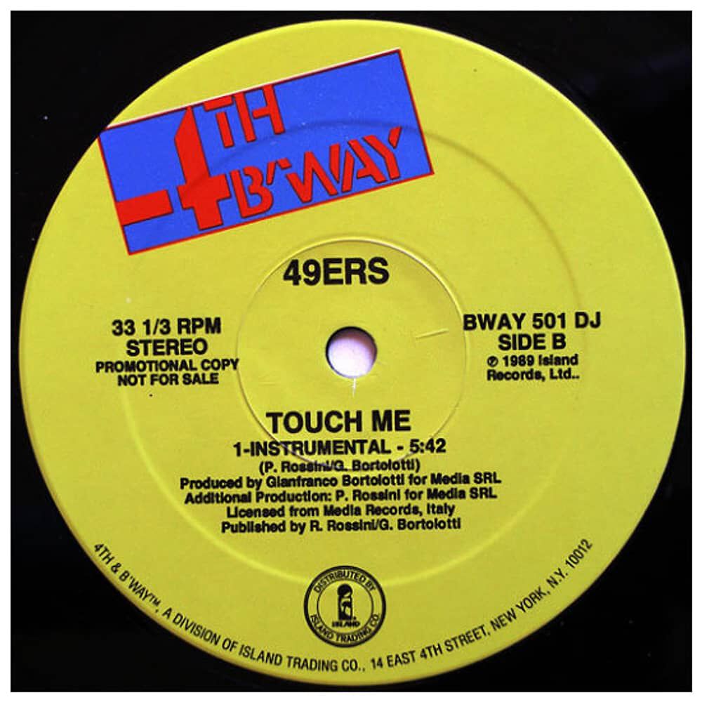 49ers - Touch Me | 12" Maxi Single Usado image number 2.0