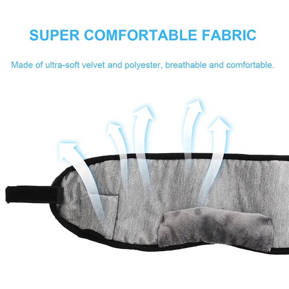 Aud&iacute;fonos Bluetooth Para Dormir Antifaz Mascarilla Diadema Sin Cables Suave Y C&oacute;modo image number 6.0