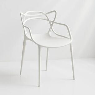 Silla De Terraza Exterior O Comedor Master - Blanca