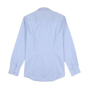 Camisa Lisa Regular Manga Larga Hombre Az Black