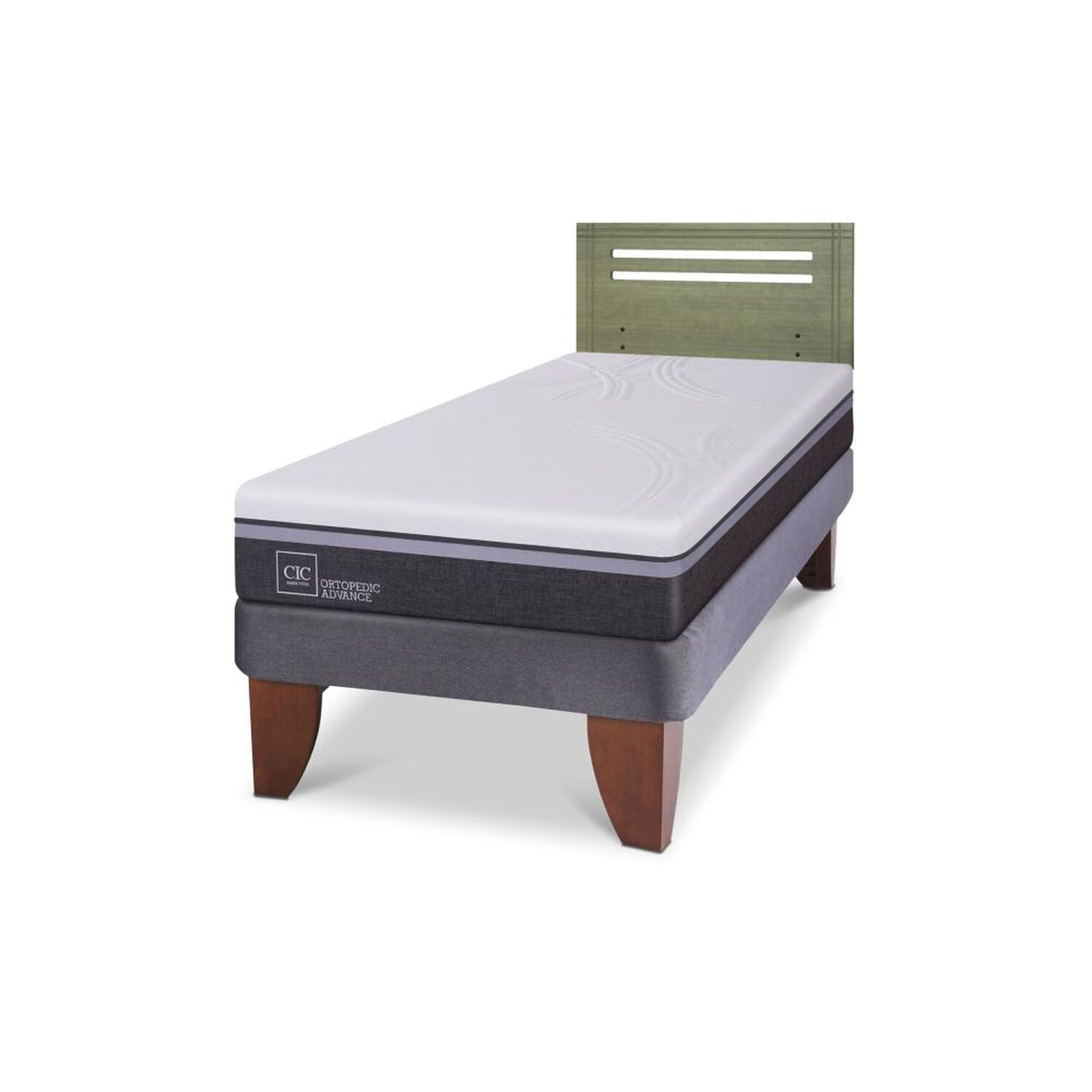 Cama Europea Cic Ortopedic Advance / 1.5 Plazas / Base Normal + Respaldo image number 5.0