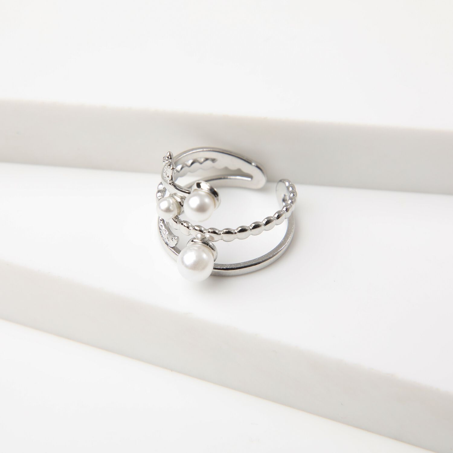 Anillo 19v69 Plateado Mujer Str166 image number 1.0