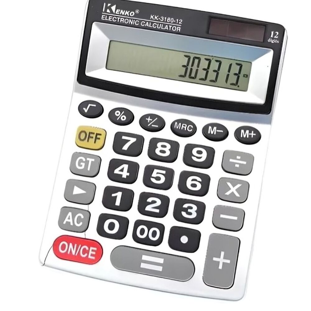Calculadora Electr&oacute;nica De Escritorio Kk-3180-12 image number 0.0
