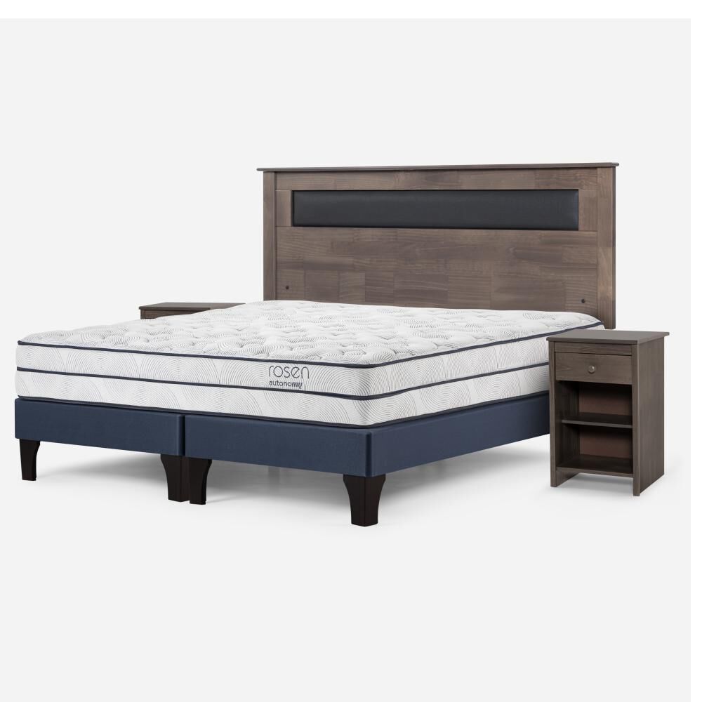 Cama Europea Rosen Autonomy Sky / 2 Plazas / Base Dividida + Set De Maderas image number 1.0
