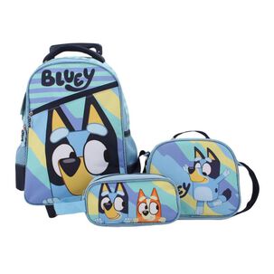 Set Promo Bts Con Ruedas 3 Piezas Bluey
