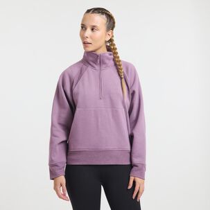 Polerón Deportivo Liso Regular Cuello Alto Mujer Wetland