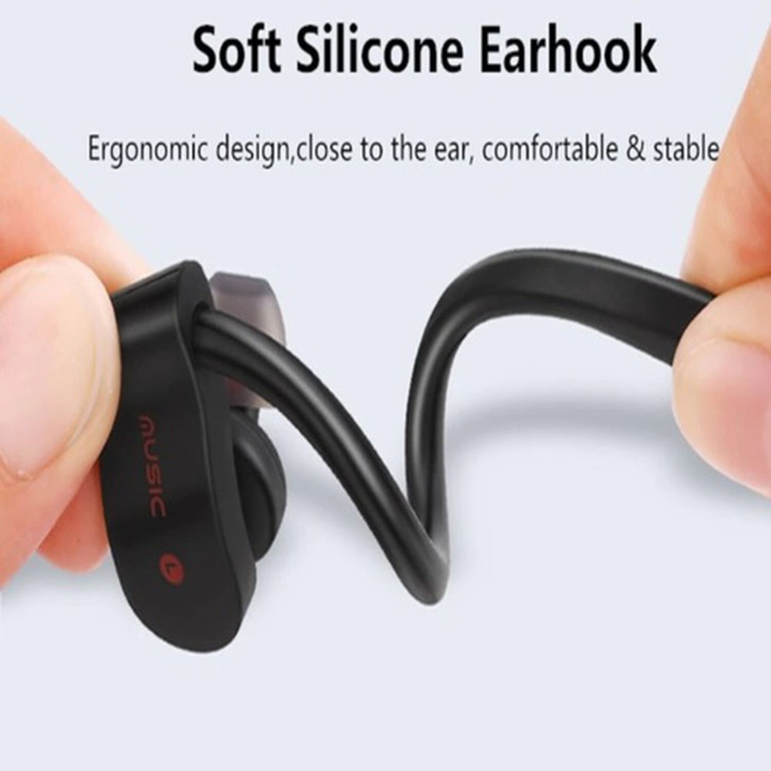 Aud&iacute;fonos Bluetooth Auriculares Inalambrico Gancho Recargable Gamer Manos Libres Y Cable (negros) image number 5.0