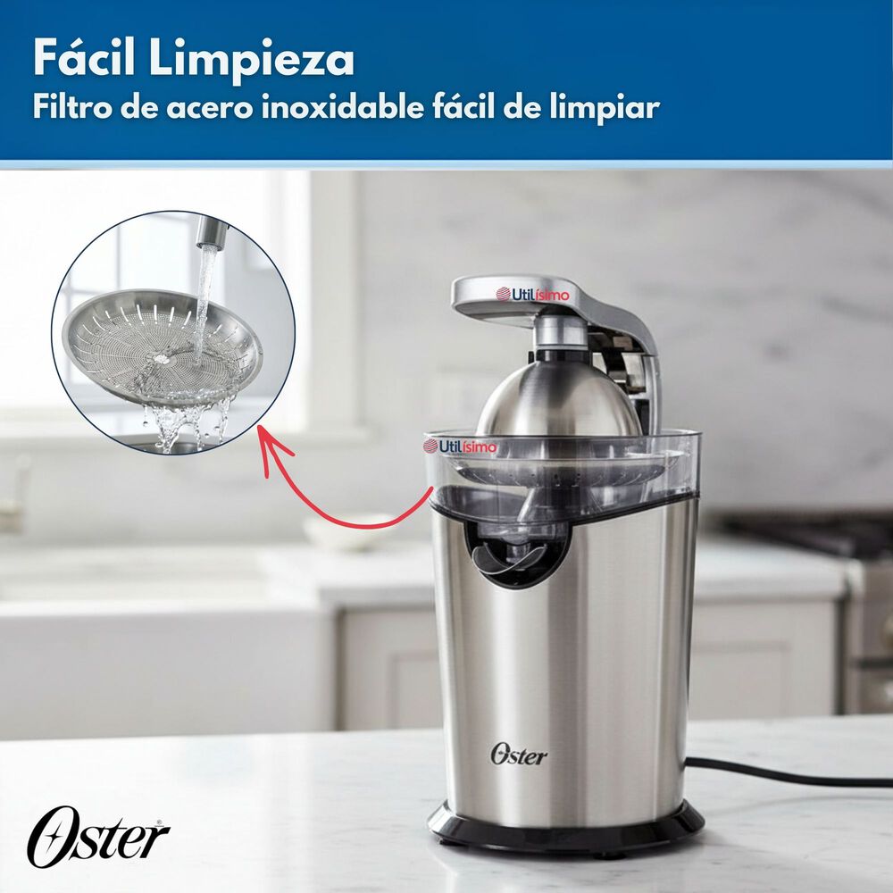 Exprimidor De C&iacute;tricos Oster De Acero Inoxidable Fpstju4200 Versi&oacute;n 2026 image number 8.0