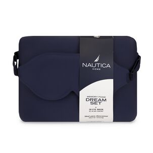 Kit De Sue&ntilde;o Almohada De Viaje Azul Nautica
