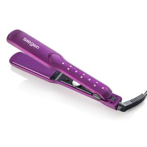 Plancha De Cabello Siegen 2en1 Alisa Y Ondula Nano Silver Bright Purple Sg3540