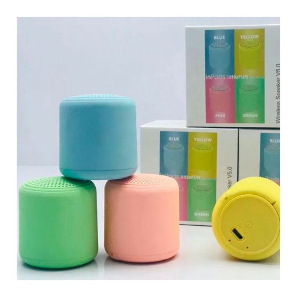 Mini Parlante Bluetooth Inpods Little Fun Tws Negro image number 1.0