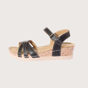 Sandalia Confy Negro V&iacute;a Franca Art. 52108b0598black