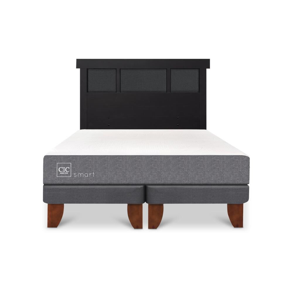 Cama Europea Cic Smart / King / Base Dividida + Respaldo image number 0.0