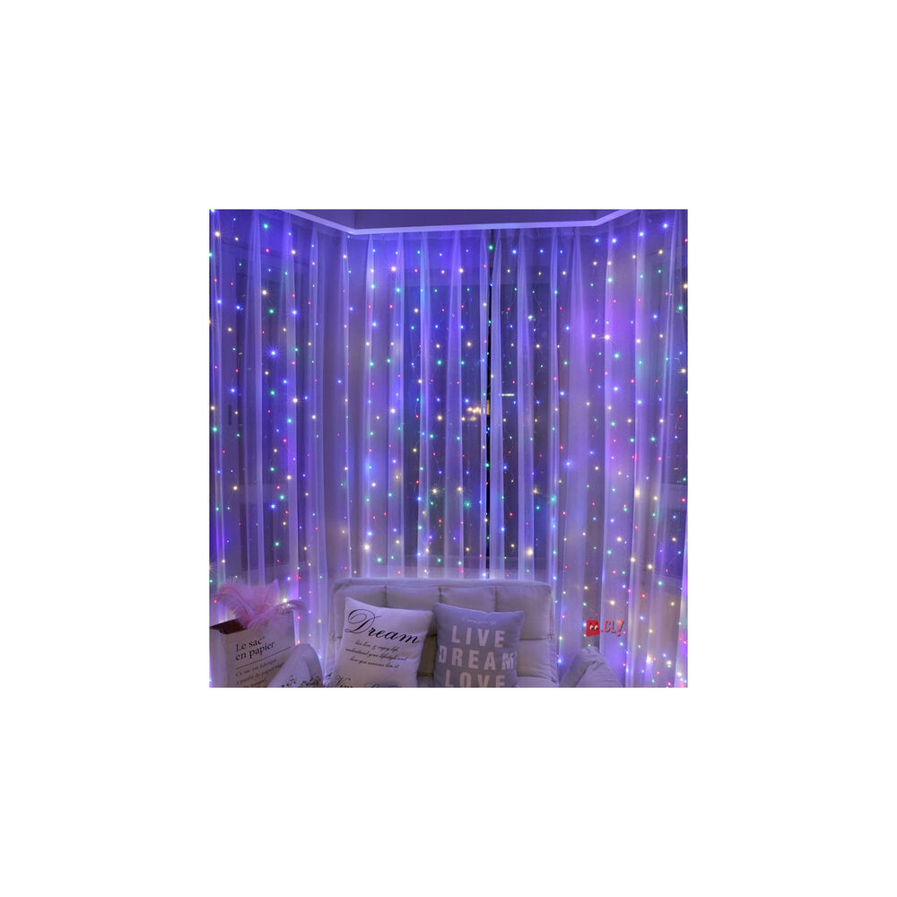 Guirnalda Cortina Luz Led 2mts Multicolor - Ps image number 2.0