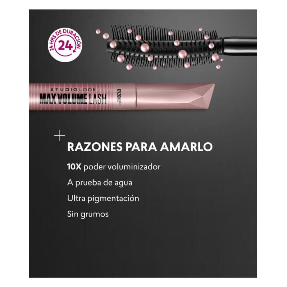 Máscara De Pestañas Max Volume Lash Studio Look image number 2.0