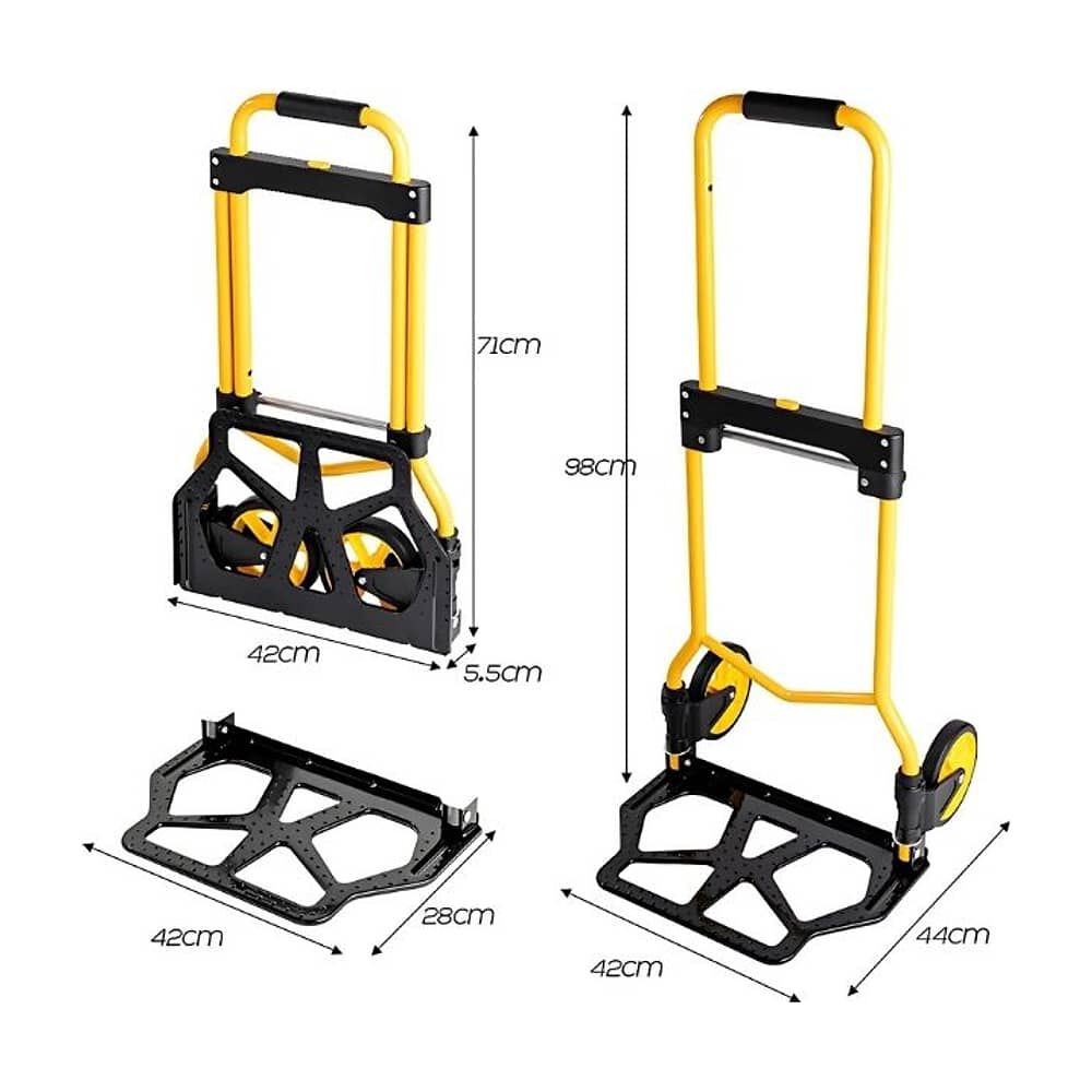 Carretilla De Carga Yegua Plegable Extensible Soporte 80 Kg image number 2.0