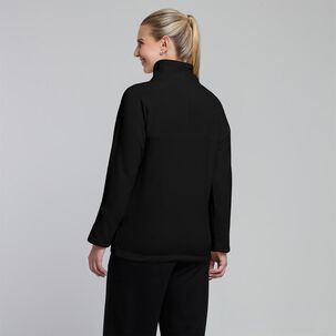 Polerón Deportivo Liso Slim Cuello Redondo Mujer Wetland