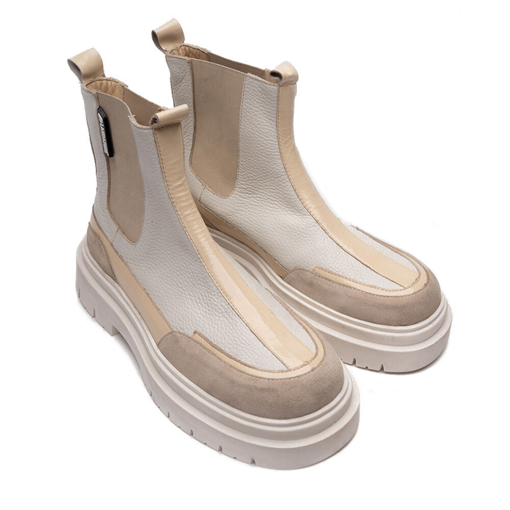 Botín Cuero Gaff Blanco Landazuri image number 3.0