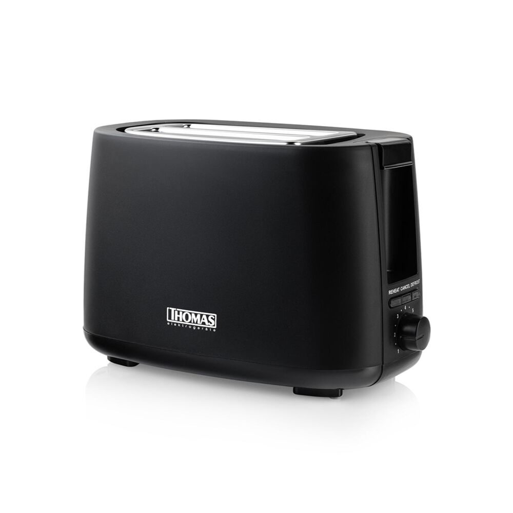Tostador De Pan 2 Panes 750w 7niv Negro Th-117 Thomas image number 0.0
