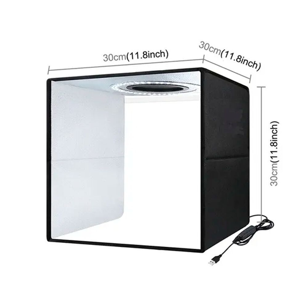 Caja De Estudio Fotográfico Portátil 30 X 30 Cm image number 3.0